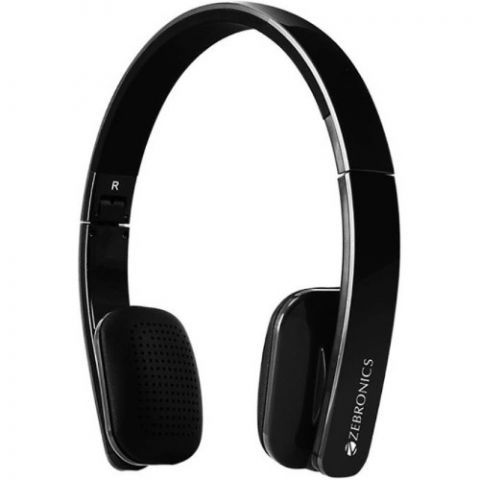 Zebronics Happy Head Bluetooth Headset - Black